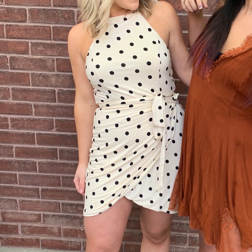 house of harlow polka dot dress